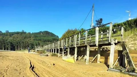 Obras pasarela Misiegu-Rodiles.