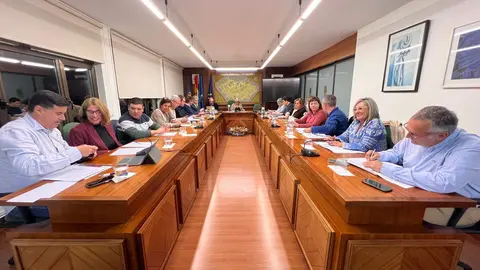 Un momento del Pleno del Ayuntamiento de Llanera celebrado el jueves