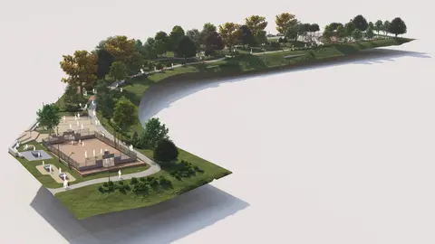 As&iacute; ser&aacute; el nuevo parque de La Reconquista de Pola de Siero