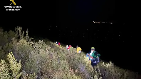 Los excursionistas fueron encontrados por la Guardia Civil en buen estado