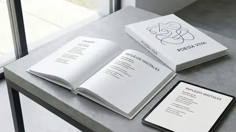 Libros de poemas. Creado con IA. 
