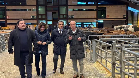 A la izda, Javier Mateus, Beatriz Polledo, Juan Luis Berros y Luis Venta