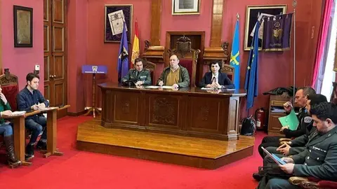 Junta Local de Seguridad de Villaviciosa celebrada hoy.