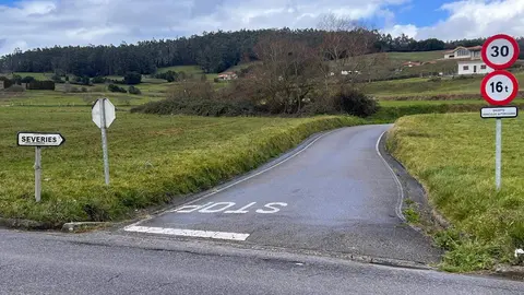 Entrada al pueblo de Severies
