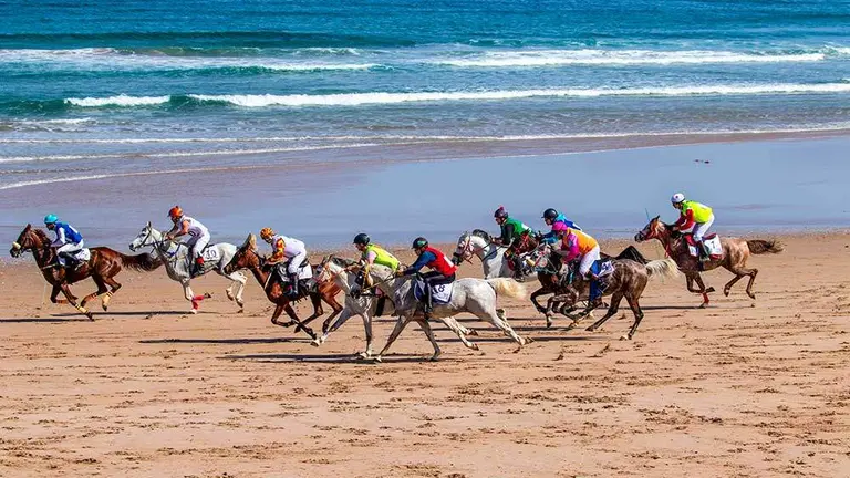 carrera caballos playa ribadesella