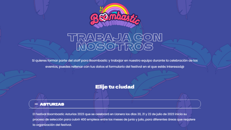 Boombastic Oferta de Empleo 2023