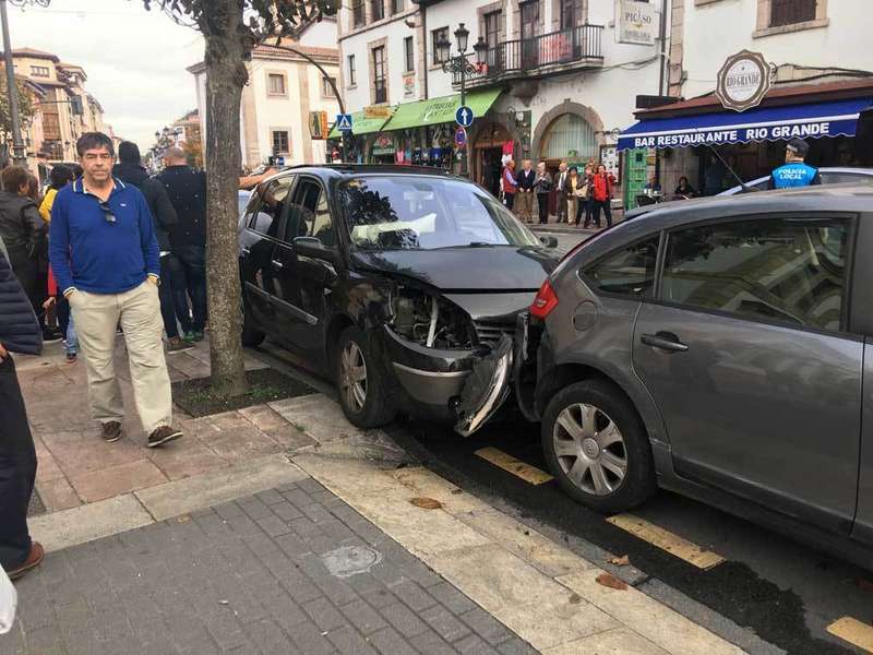 colision multiple en cangas de onis