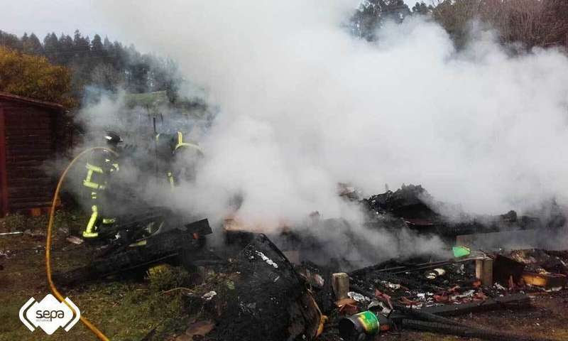 incendio en Poo de Llanes