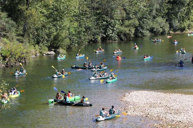 Canoas Niños Descenso del Sella