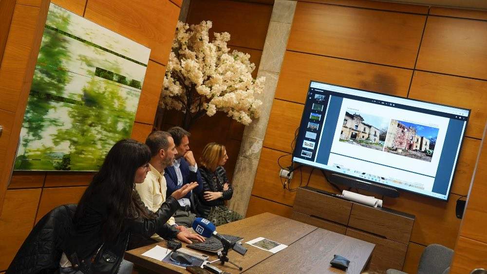 Momento de la rueda de prensa de presentación del proyecto.