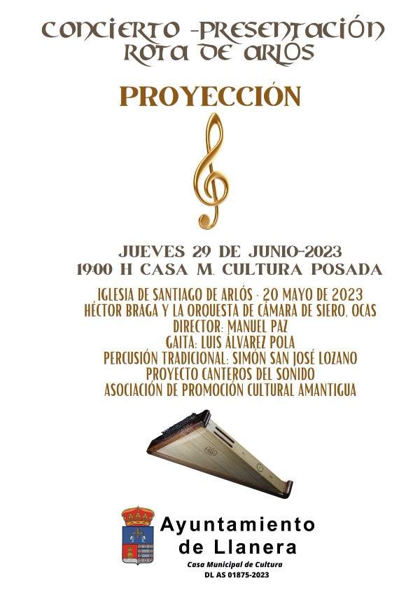 Cartel del Concierto-Presentación de "Rota de Arlós"