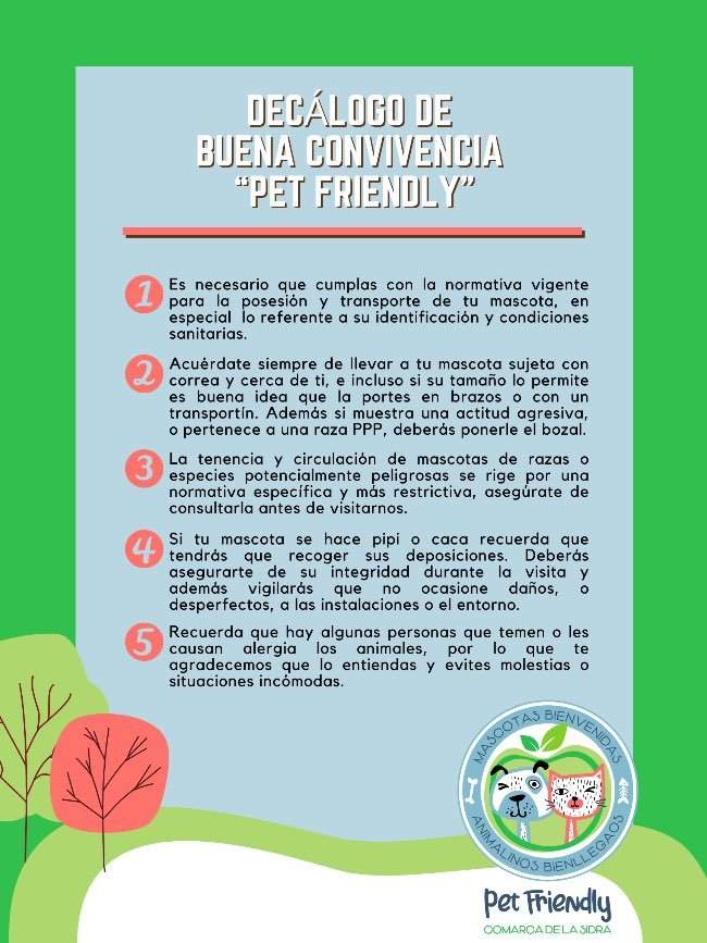 Decálogo de la Comarca de la Sidra para viajar con mascotas a Asturias