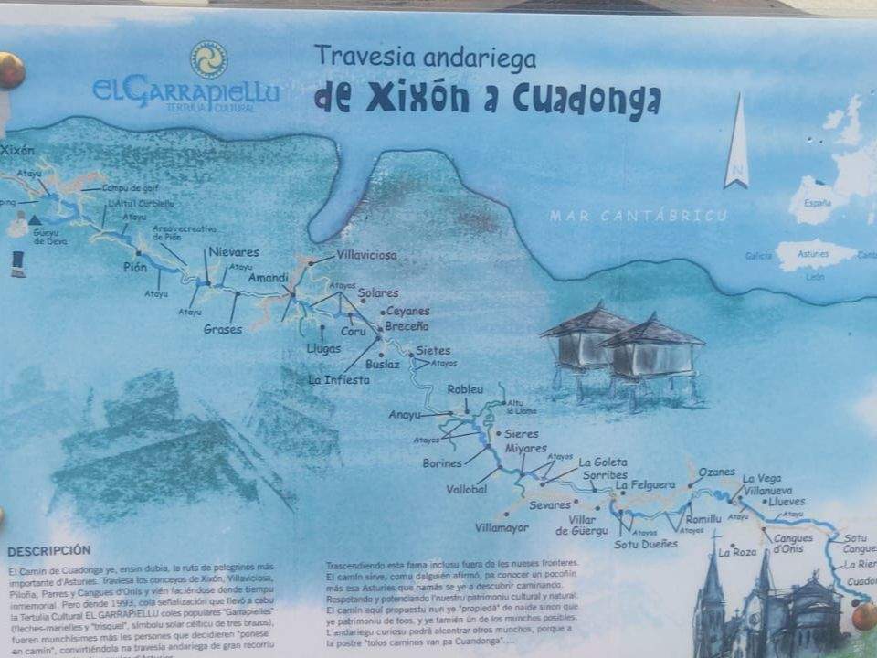 Ruta del Camino a Covadonga desde Gijón