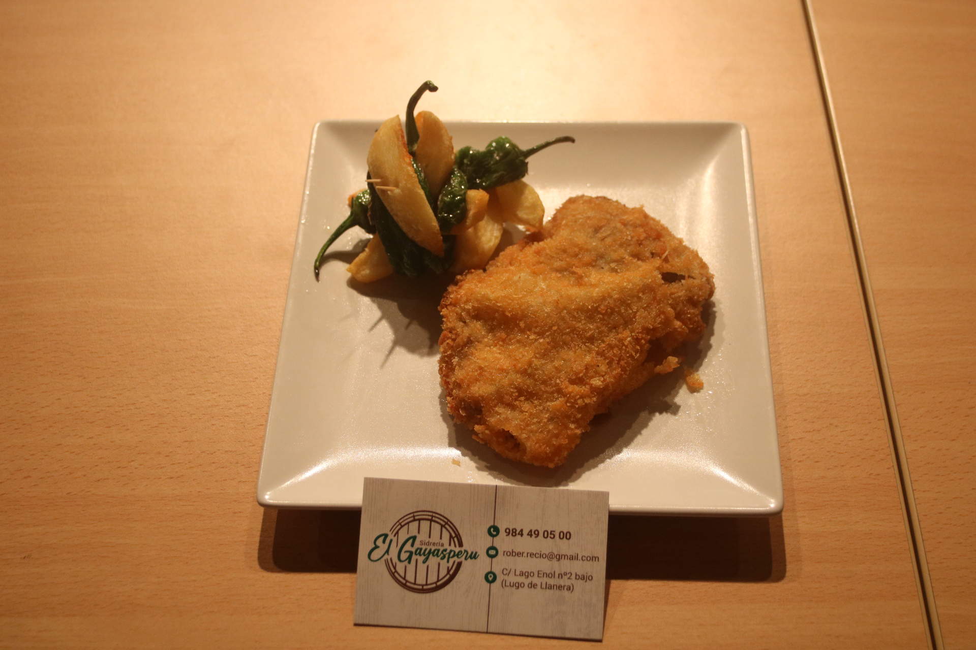 Cachopín Gayastur, de la Sidrería Gayasperu, de Lugo