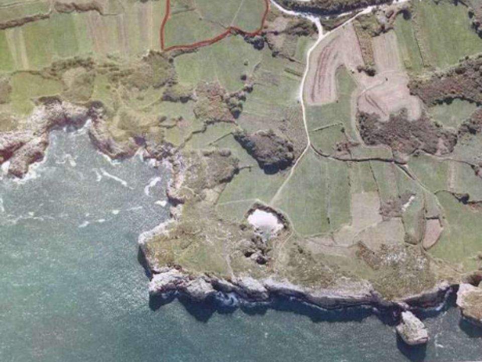 Visión aérea de la Playa de Gulpiyuri