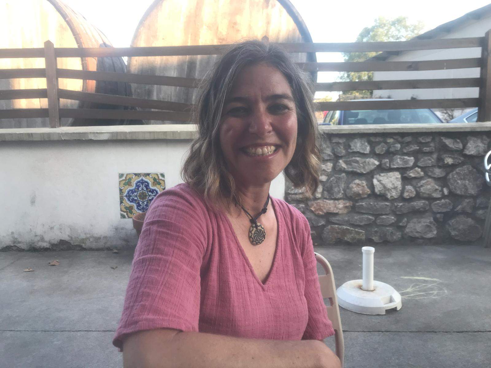 Diana Díaz, en un momento de la entrevista