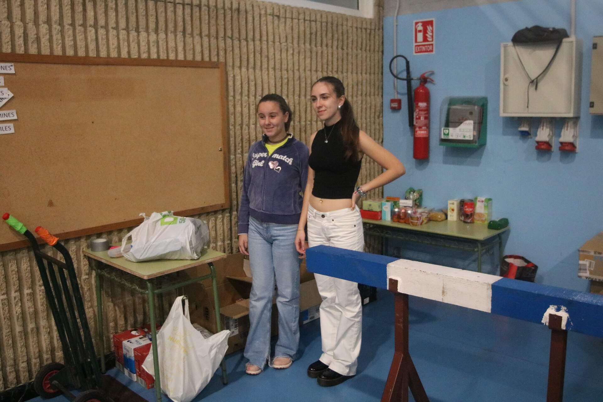 El Polideportivo de Posada de Llanera, otro punto de recogida habilitado por el ayuntamiento de Llanera