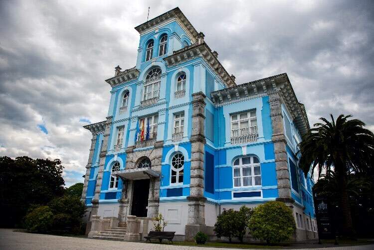 Colombres - Asturias - Spain - May 8, 2019 Museo de Indianos.The Indiano Archive Foundation in Colombres, Asturias, which illustrates the history of Spanish migration to the New World.