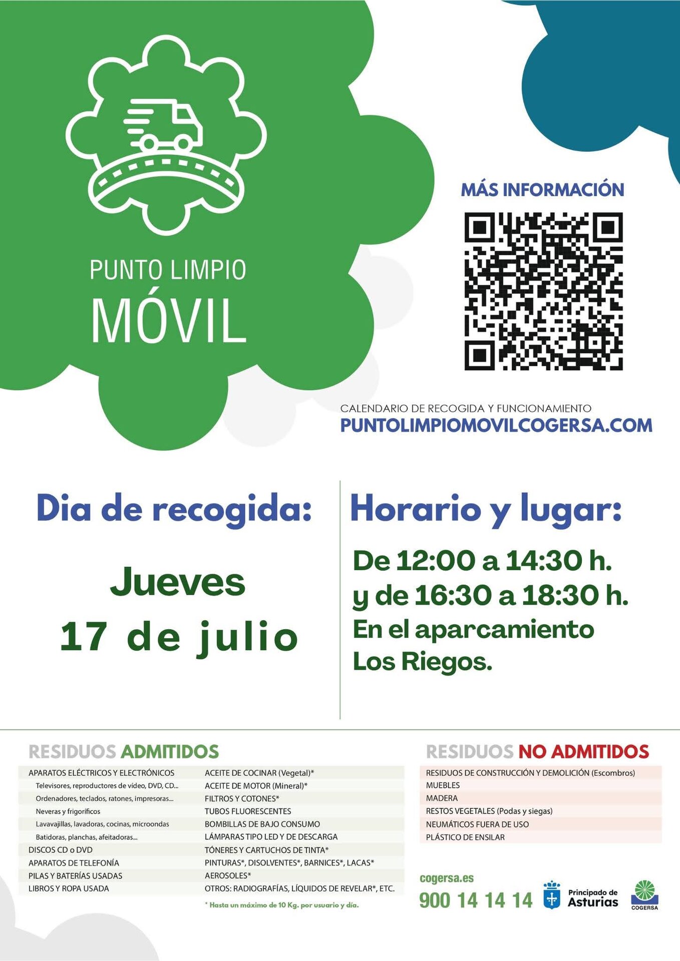 El punto limpio móvil estará el jueves en Noreña