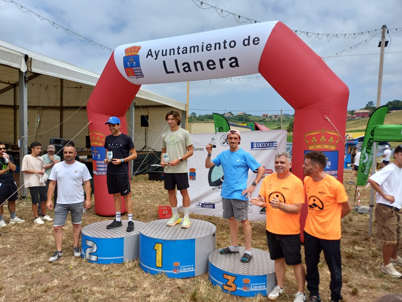 Los triunfadores de la prueba en categoría masculina