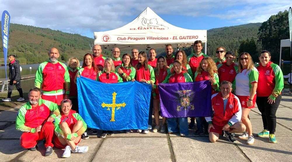 Equipo del C.P. El Gaitero Villaviciosa que acudió al Campeonato de España en Verducido, Galicia.