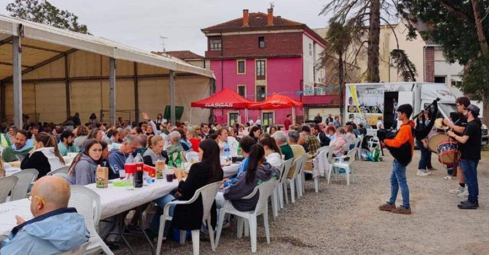 Comida en la calle el lunes del Portal.
