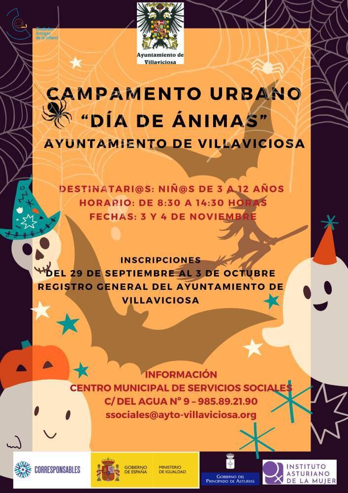 cartel campamento día de ánimas 25 
