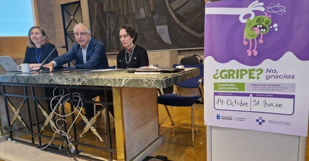 En un momento de la presentación de la campaña de vacunación.