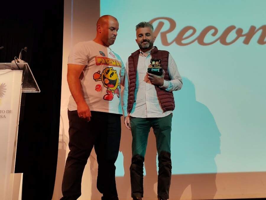 Manuel Toral junto a Pedro Llera -Pedro Paniceres-.