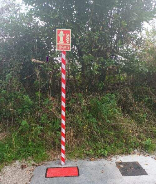 Uno de los nuevos hidrantes, ubicado en Sietes.