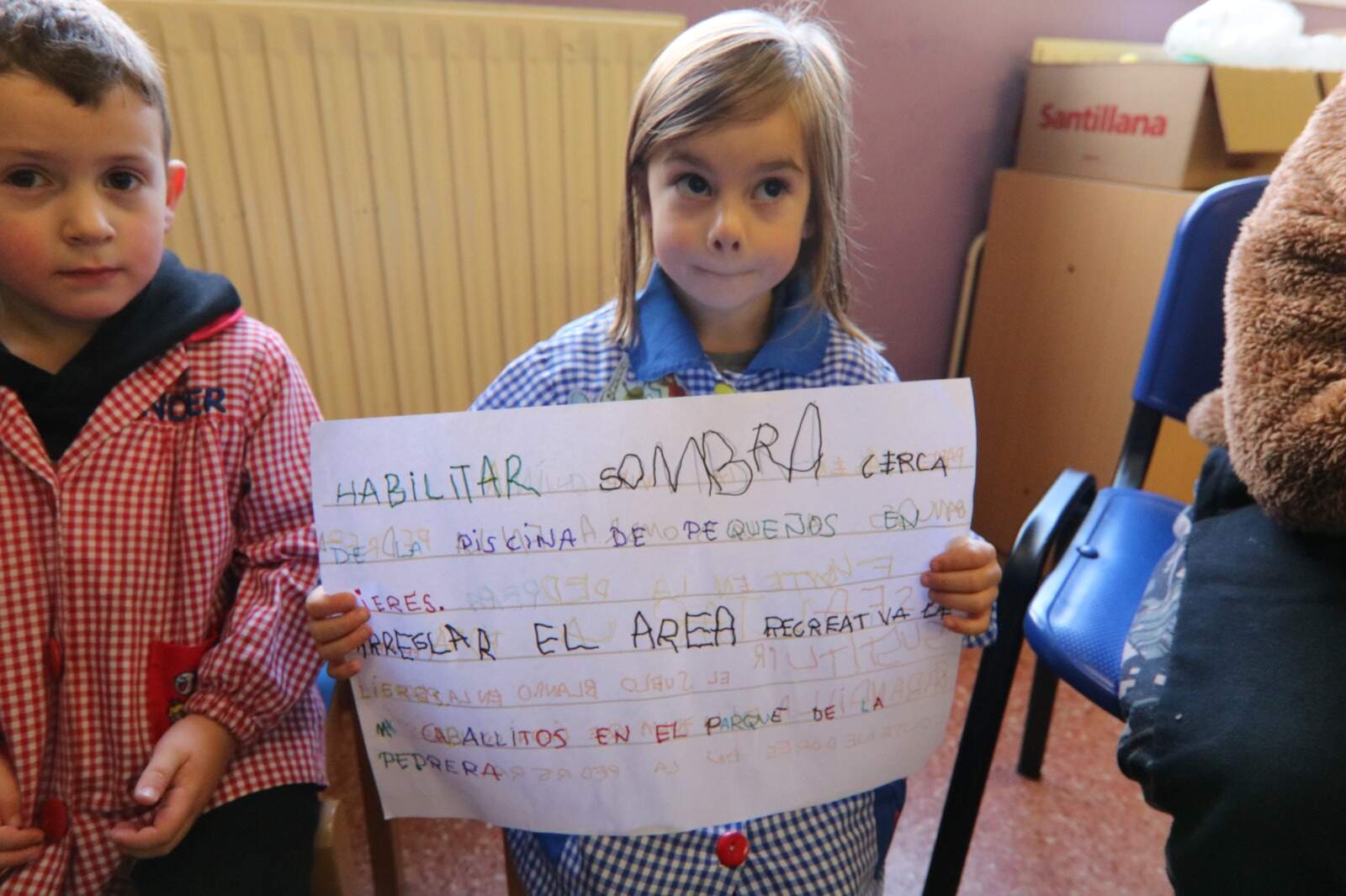 También los más pequeños llevaron sus peticiones al alcalde