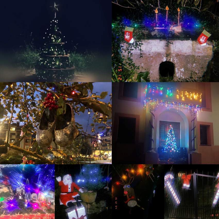 Decoración de la Asociación de Vecinos El Bustiu, premiada en la edición 2024.