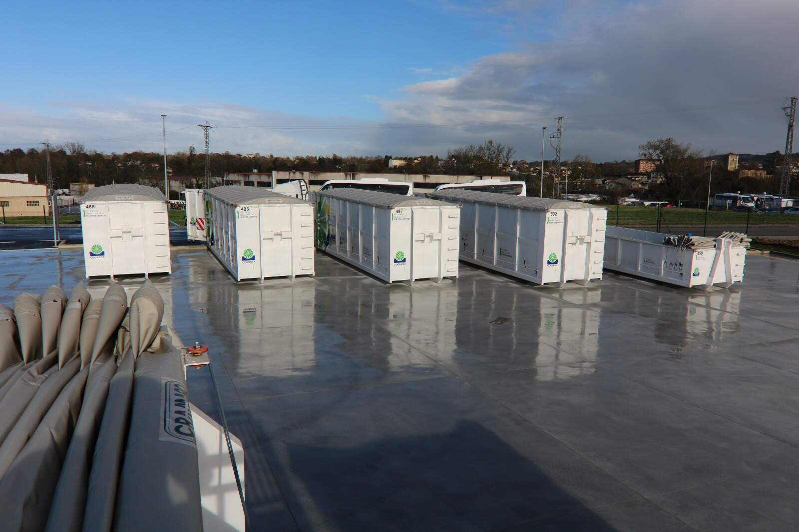 Una parte de la nuevas y modernas instalaciones de Punto limpio de Noreña