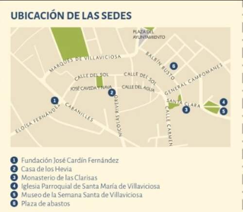 Ubicación de las sedes.