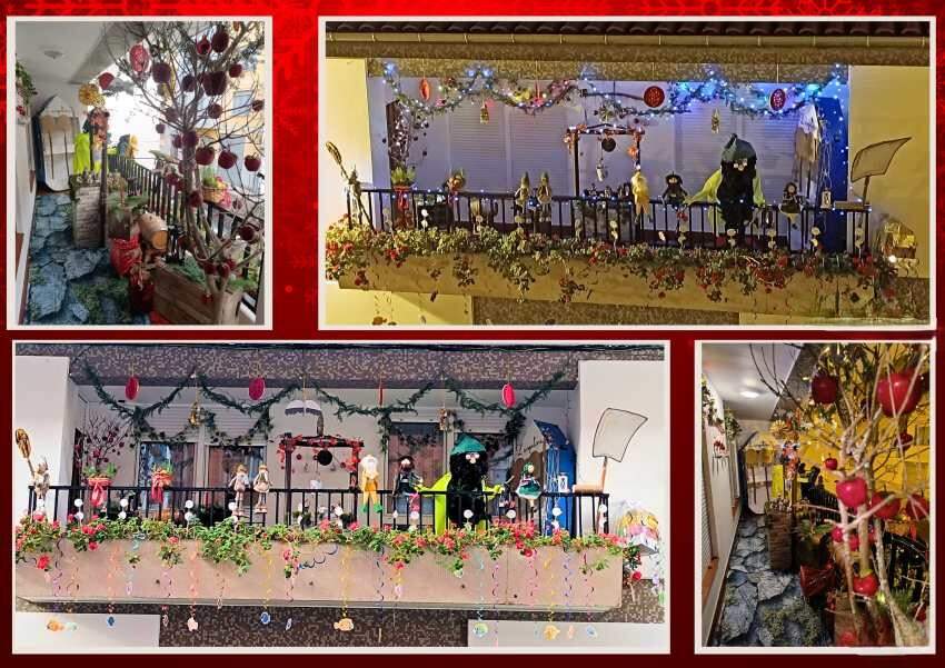 Ganador Zona urbana - Gonzalo Hevia Noriega y familia, calle Magdalena, Villaviciosa.