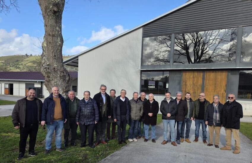 Durante la visita a la Finca Yeguada Maeza.