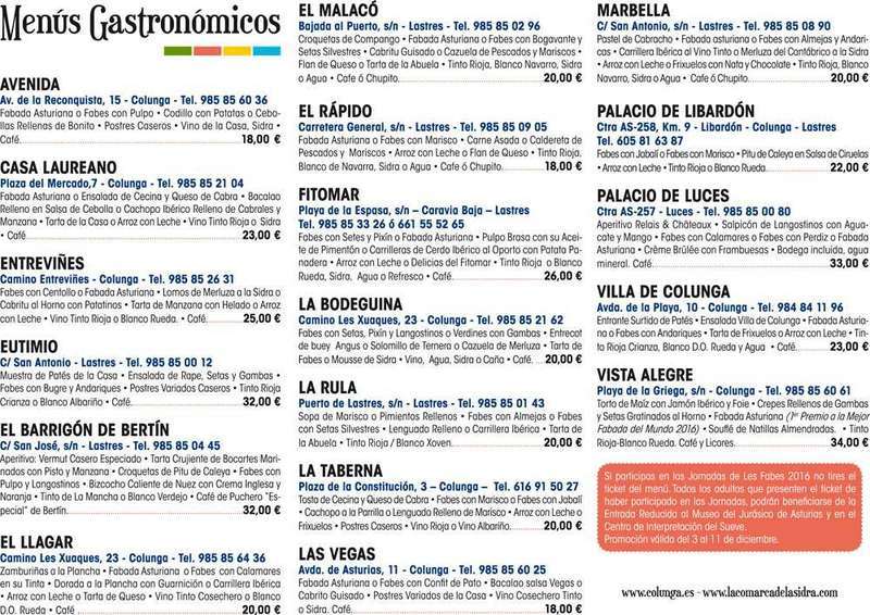 menus gastronomicos de colunga