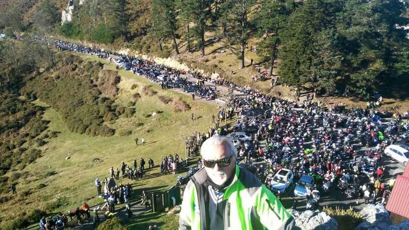 Quedada motera en el Alto del Fitu.