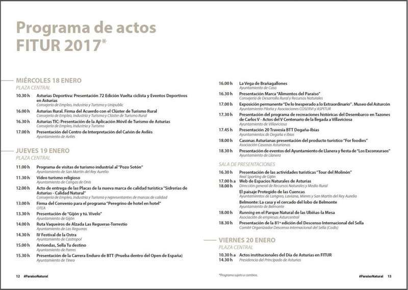 asturias en la feria de fitur 2017